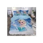 hediyechy Nevresim Elsa Frozen 3d Baskılı Çift Kişilik Nevresim Takımı Çarşafsız