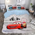 Hediyechy Şimşek Mcqueen Temalı Çift Kişilik Nevresim Takımı - Renkli - 200 x 220 cm