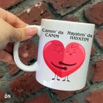 Hediyeci Abla Size Özel Canım Da Canım Hayatım Da Hayatım Seramik Baskılı Beyaz Kupa Bardak