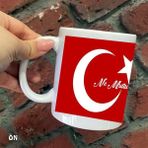 Hediyeci Abla Size Özel Limon Ne Mutlu Türküm Diyene Seramik Baskılı Beyaz Kupa Bardak