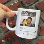 Hediyeci Abla Size Özel Spotify Uzunlar Evdeki Saat Baskılı Beyaz Kupa Bardak