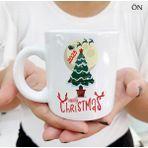 Hediyeci Abla Yeni Yıl Christmas Renkli Tasarımlar ve Dekoratif Kişiye Özel Beyaz Kupa Bardak