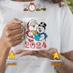 Hediyeci Market HMK-00024-03 Kişiye Özel 2024 Yılbaşı Temalı Beyaz Kupa Bardak