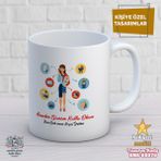 Hediyeci Market HMK-00076 Anneler Gününe Özel Beyaz Kupa Bardak