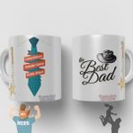Hediyeci Market HMK-00093 Babalar Gününe Özel Beyaz Kupa Bardak