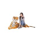 Hediyecik 200 Cm Dev Boy Gerçek Görünümlü Peluş Kaplan, Sarı