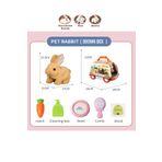 hediyecik Çantalı Peluş Hareketli Tavşan Kulakları Ve Ayakları Hareket Eden Sesli Oyuncak