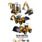hediyecik Diecast Oyuncak Metal İnşaat Araçları,İş Makineleri 4'lü Set
