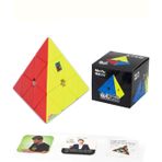 Hediyecik Moyu Speed Pyraminx Mıknatıslı Manyetik Zeka Küpü Akıl Küpü Küp Stickerless