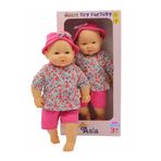 hediyecik Oyuncak Pembe Çiçek Elbiseli Saçsız Et Bebek 40 Cm