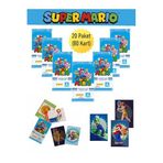 Hediyecik Panini Süper Mario Oyun Kartları Trading Card 20 Paket (80 Kart)