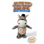 hediyecik Peluş Eşek Ses Kayıt Eden Hareketli Dans Eden Müzikli Oyuncak 20 Cm