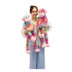 hediyecik Peluş Yumuşak Oyuncak Maymun Rainbow 55 Cm