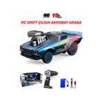 hediyecik RC 4WD Dom Toretto Drift Yarış Arabası Akrobat Araba Şarlı Full Fonksiyon 22,5 Cm