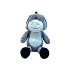 Hediyecik Sevimli Peluş Oyuncak Eşek Büyük Boy 70 Cm, Gri