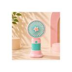 hediyeconcepti Sevimli Mini Masaüstü Fan USB Şarjlı Taşınabilir Sessiz El Fanı Pastel Renkli