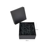 HEDİYEDİYE Boş Siyah Renk Hediye Kutusu 20x20x10 Cm
