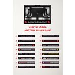 HEDİYEDİYE Kişiye Özel İsimli Motor Plakalık