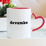Hediyehanem Devamke Kalpli Kupa Bardak