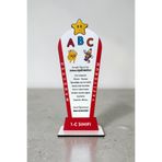 HediyeHanesi Kişiye Özel Artık Okuyorum Ahşap Plaket – Okuma Bayramı & Okuma-Yazmaya Başlama Hediyesi (22cm x 8,5cm)