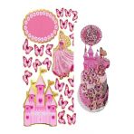 hediyehobihersey Barbie Resimli Yenilebilir Şekerli Pasta ve Kurabiye Baskı Kağıdı