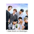 Hediyehobihersey Bts Büyük Boy 20X24 Cm A4 Yenilebilir Pasta Kurabiye Şeker Hamuru Kağıt Baskısı Dikdörtgen