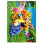hediyehobihersey Dikdörtgen Winnie The Pooh Şekerli Kağıda Baskı Yenilebilir Kağıt Pasta Baskısı