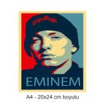 Hediyehobihersey Eminem A4 Boyutunda Yenilebilir Süsü Pasta Kurabiye Şeker Hamuru Kağıt Baskısı