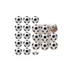hediyehobihersey Futbol boyutlu görünüm Cupcake ve Kurabiye Şekerli Kağıda Baskı Yenilebilir Kağıt Pasta Baskısı