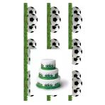 hediyehobihersey Futbol Top Pasta Yan Dekor Şekerli Kağıda Baskı Yenilebilir Kağıt Pasta Baskısı
