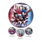 hediyehobihersey Harley Quinn Şekerli Kağıda Baskı Yenilebilir Kağıt Pasta Baskısı