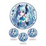 hediyehobihersey Hatsune Miku Şekerli Kağıda Baskı Yenilebilir Kağıt Pasta Baskısı