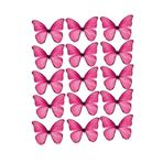 hediyehobihersey Pembe Kelebekler Şekerli Kağıda Baskı Yenilebilir Kağıt Pasta Baskısı