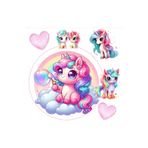 hediyehobihersey Yeni Unicorn Şekerli Kağıda Baskı Yenilebilir Kağıt Pasta Baskısı
