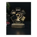 Hediyeiste Eczacı'ya Hediye Tasarım 3d Led Gece Lambası