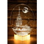 hediyekovanı Kız Kulesi Lamba 3D Led Lamba GÜNIŞIĞI