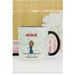 Hediyelen Avukat Siyah Kupa Bardak
