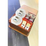 Hediyelen Deniz Subayı Türk Kahvesi Fincanı Ahşap Kutulu Set