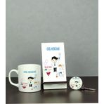 Hediyelen Diş Hekimi Üçlü Set (Kupa + Telefon Standı + Anahtarlık)