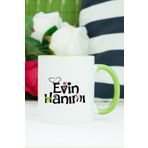 Hediyelen Evin Hanımı Yeşil Kupa Bardak