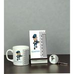 Hediyelen Gardiyan Üçlü Set (Kupa + Telefon Standı + Anahtarlık)