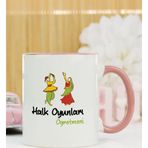 Hediyelen Halk Oyunları Öğretmeni Kupa Bardak Pembe