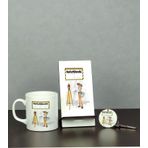 Hediyelen Harita Teknikeri Üçlü Set (Kupa + Telefon Standı + Anahtarlık)