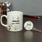 Hediyelen HDYLN335MUBASIRAHTKP Mübaşir Kupa Bardak ve Anahtarlık Set