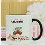 Hediyelen Jeoloji Mühendisi Kupa Bardak Siyah