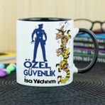 Hediyelen Özel Güvenlik Siyah Kupa Bardak