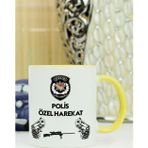 Hediyelen Polis Özel Harekat Kupa Bardak Sarı