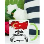 Hediyelen Polis Özel Harekat Kupa Bardak Yeşil