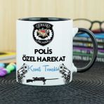 Hediyelen Polis Özel Harekat Siyah Kupa Bardak