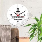 Hediyelen Radyoterapist Siyah Tasarım Duvar Saati